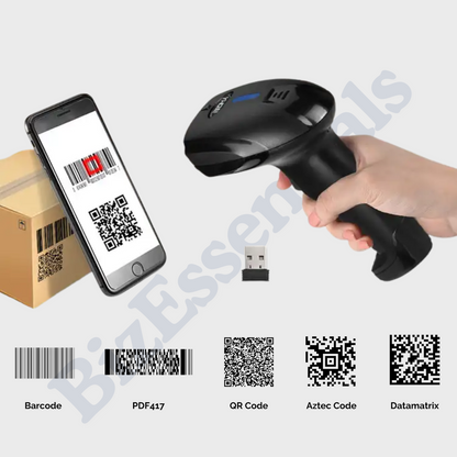 BizEssentials DB Series Draadloze 2D Barcode Scanner – Bluetooth & USB