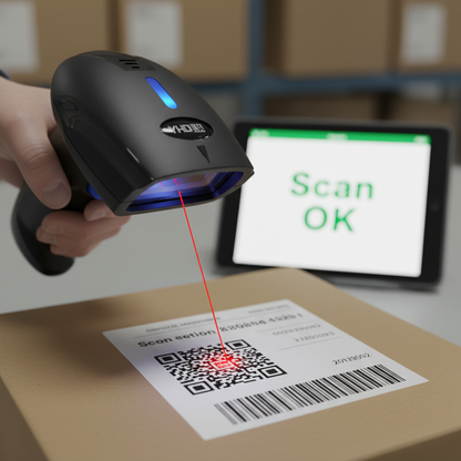 BizEssentials DB Series Draadloze 2D Barcode Scanner – Bluetooth & USB